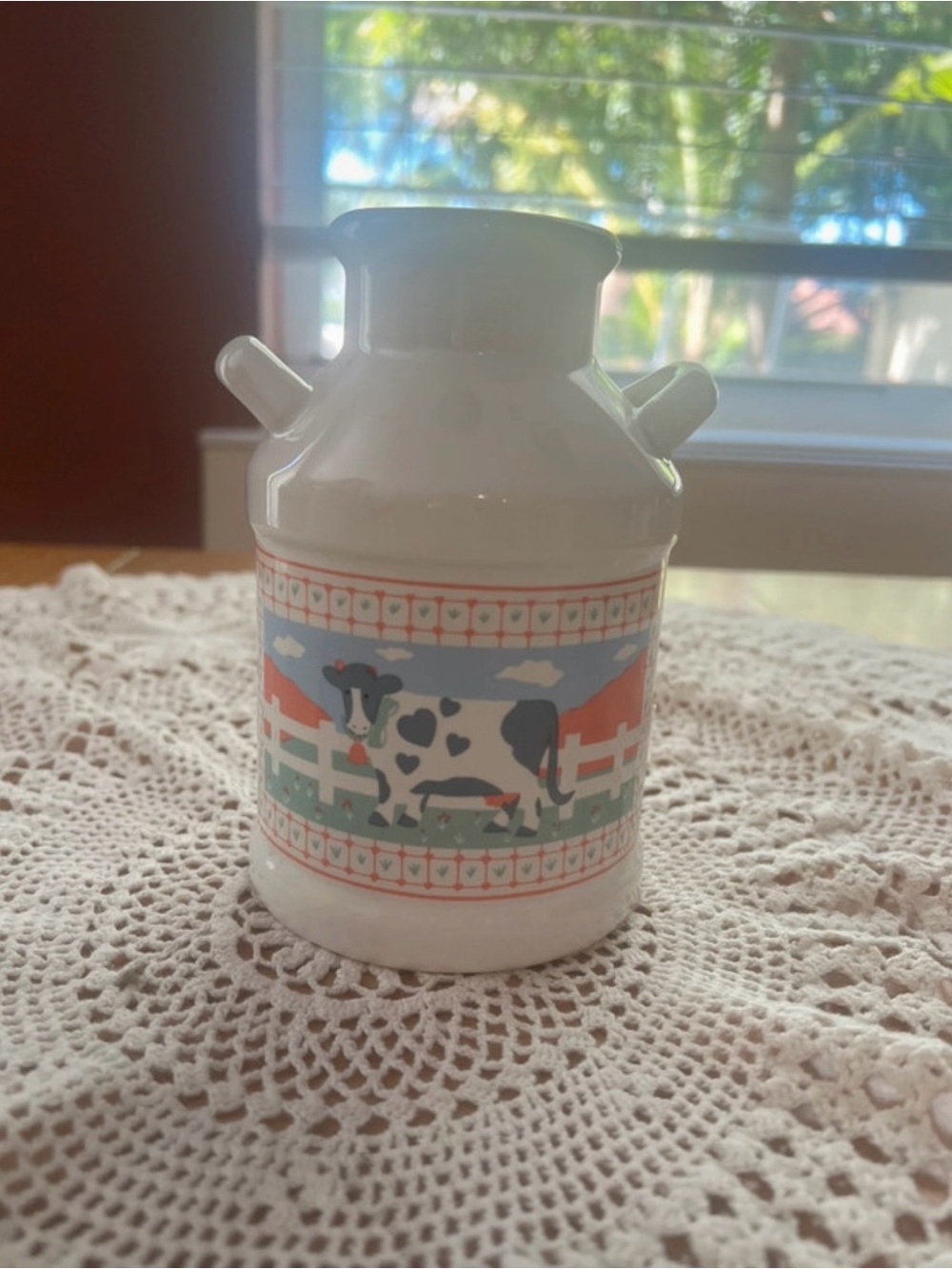 Vintage himark cow milk jug